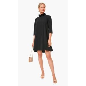 Tuckernuck Black Mini Dress with Red Wrap